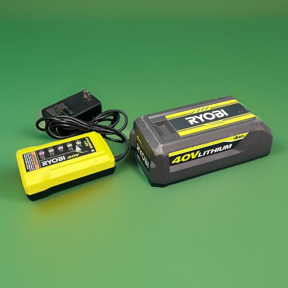 Ryobi OP40404VNM 40V 4Ah Li-Ion Battery And Charger LED
